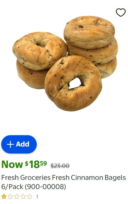 Fresh Groceries Fresh Cinnamon Bagels