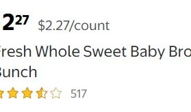 Fresh Whole Sweet Baby Broccoli, 1 Bunch