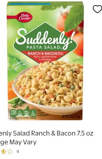 Suddenly Salad Ranch & Bacon 7.5 oz