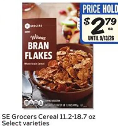 SE Grocers Cereal at Winn-Dixie