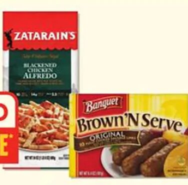 Banquet Brown 'N Serve or Zatarain's Meals