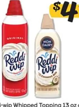 Reddi-wip Whipped Topping or coconut whipped topping