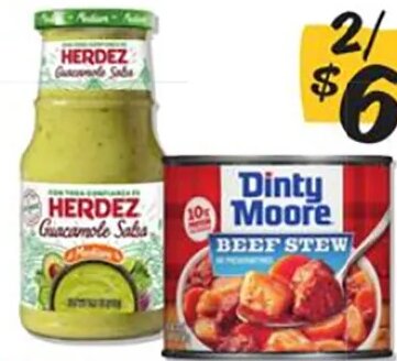 Dinty Moore Beef Stew or Herdez Salsa