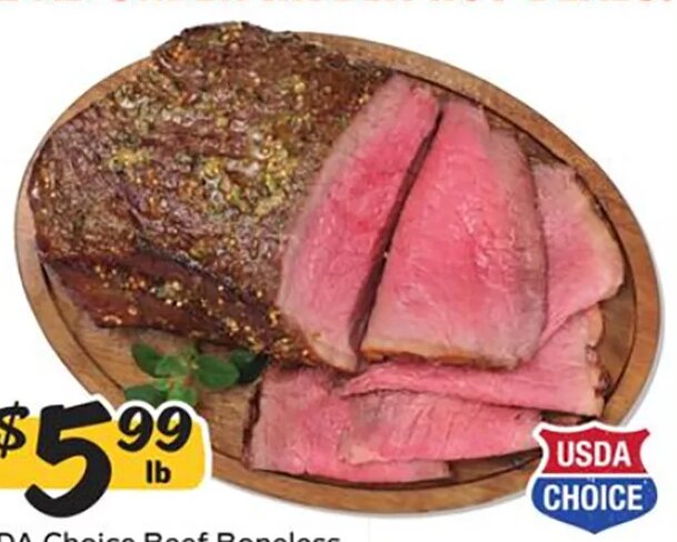 USDA Choice Beef Boneless Bottom Round or Rump Roast at Winn-Dixie