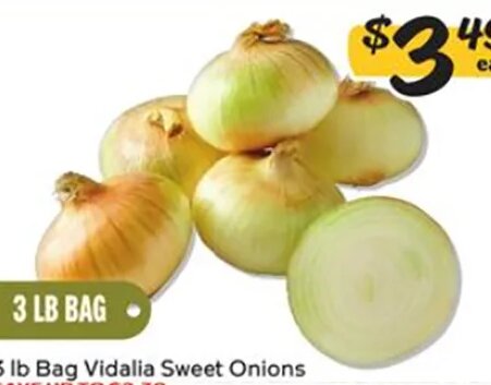 3 lb Bag Vidalia Sweet Onions