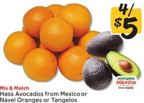 Hass Avocados from Mexico or Navel Oranges or Tangelos at Winn-Dixie