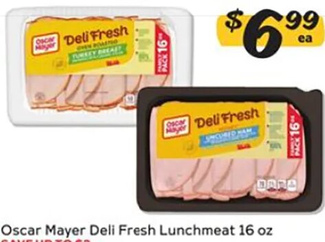 Oscar Mayer Deli Fresh Lunchmeat at Winn-Dixie