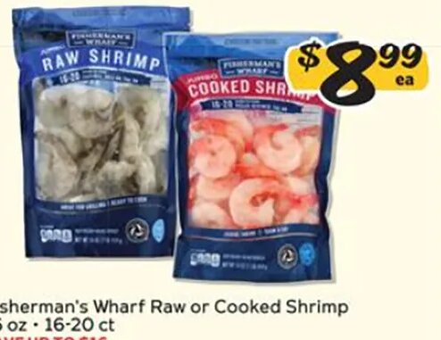 Fisherman's Wharf Raw or Cooked Shrimp