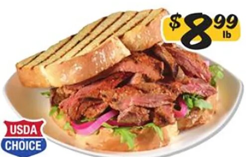 USDA Choice Beef Boneless Sandwich Steak at Winn-Dixie
