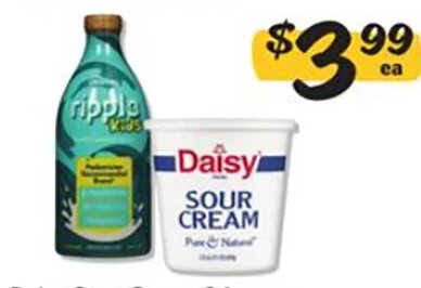 Daisy Sour Cream or Ripple Plant Based Milk at Winn-Dixie