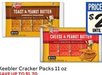 Keebler Cracker Packs at Winn-Dixie