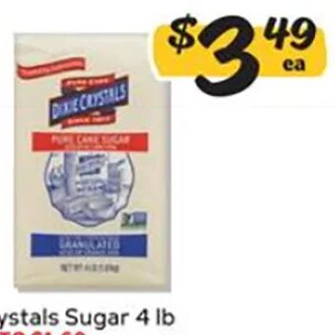 Dixie Crystals Sugar 4 lb
