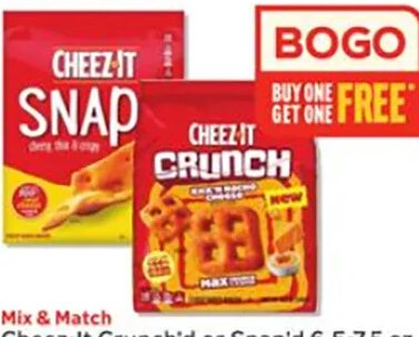Cheez-It Crunch'd or Snap'd 6.5-7.5 oz