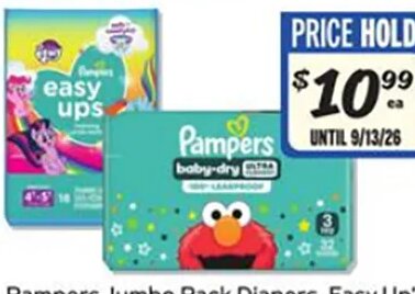 Pampers Jumbo Pack Diapers, Easy Up's, Swaddlers or Baby Dry at Winn-Dixie