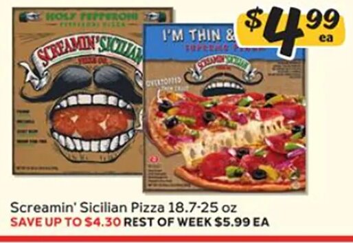 Screamin' Sicilian Pizza 18.7-25 oz at Winn-Dixie