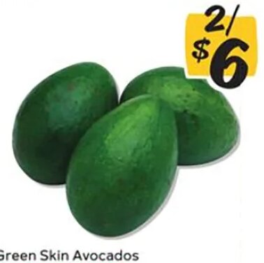 Green Skin Avocados at Winn-Dixie