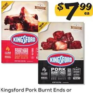Kingsford Pork Burnt Ends or Boneless Pork Ribs at Winn-Dixie