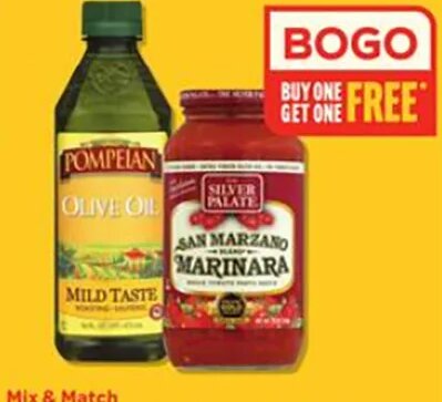 Pompeian Olive Oil 8-68 oz or The Silver Palate Pasta Sauce 25 oz