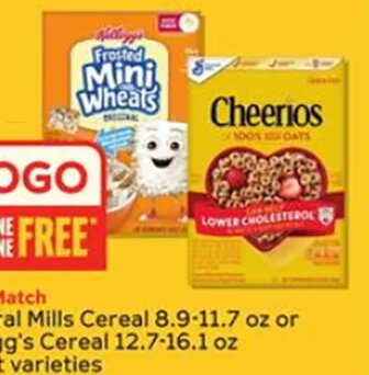 General Mills Cereal or Kellogg's Cereal
