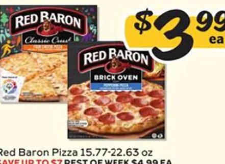 Red Baron Pizza at Winn-Dixie