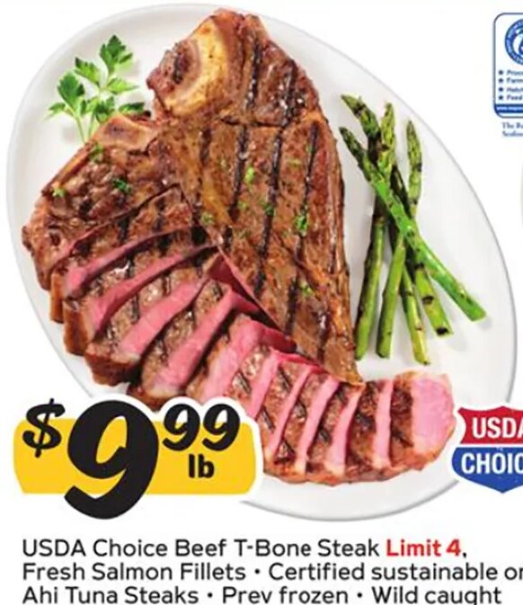 USDA Choice Beef T-Bone Steak