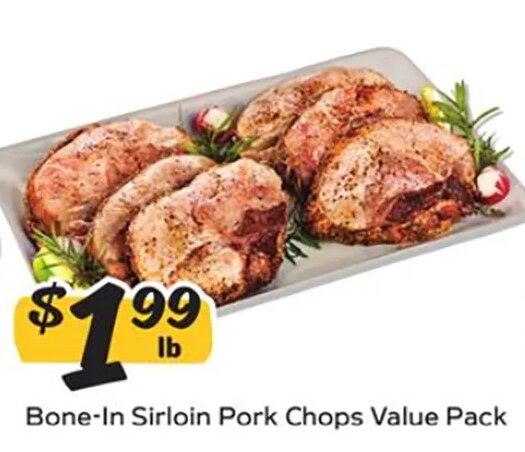 Bone-In Sirloin Pork Chops Value Pack