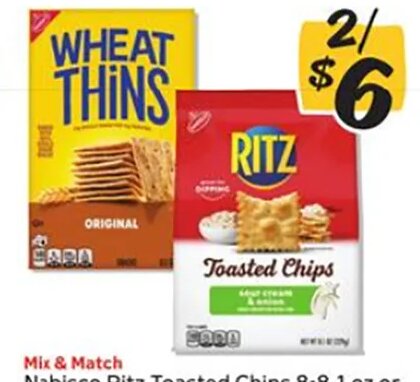 Wheat Thins or Ritz Toasted Chips at Winn-Dixie