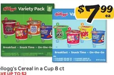 Kellogg's Cereal in a Cup