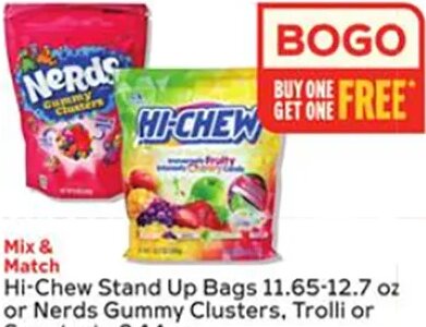 Hi-Chew / Nerds Gummy Clusters / Trolli / Sweetarts