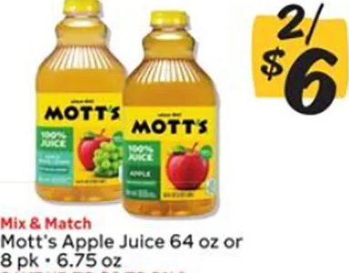 Mott's Apple Juice at Winn-Dixie